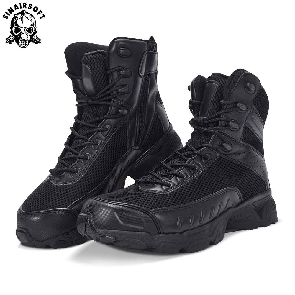 SINAIRSOFT Botas tácticas de cuero genuino para hombre, de combate, para invierno|hiking shoes|boots hiking shoesshoes - AliExpress