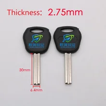 10 шт х дом Болванка для ключа для мотоцикла средний слот замена лезвия-ключа Длина 30 мм JF011