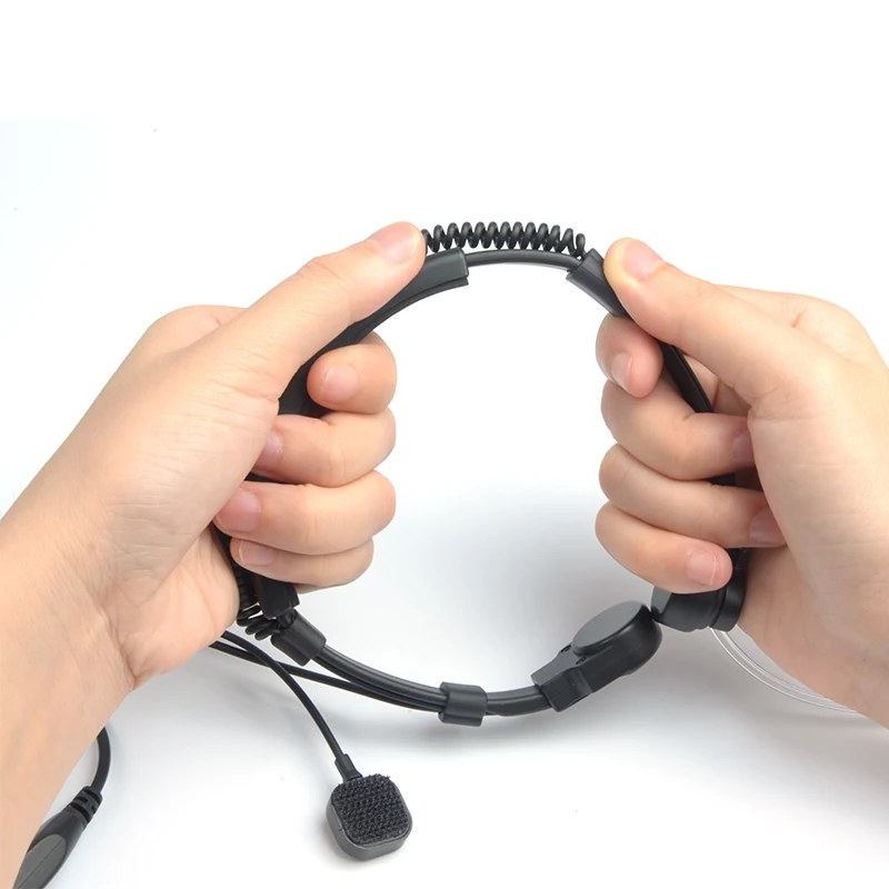 Гибкий микрофон для шеи скрытая Акустическая трубка наушники гарнитура baofeng Kenwood