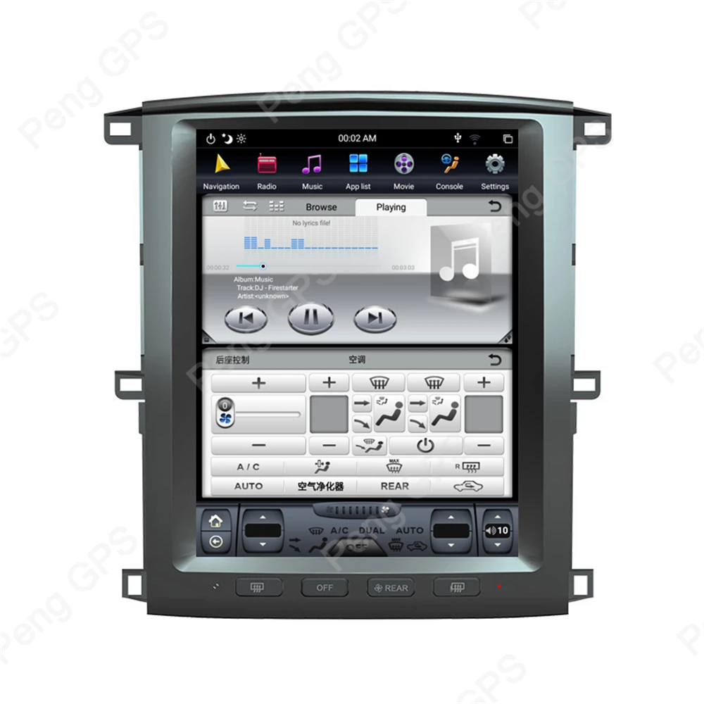 4+ 64G вертикальный экран Android 8,1 Sant Навигация стерео для Toyota Land Cruiser LC100 2002-2007 быстрая загрузка 6 Core 1920*1080