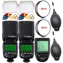 2X Godox TT685F 2 4G HSS 1 8000s TTL Camera Flash XPro F TTL Trigger for