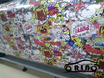 

Stickerbomb Graffiti Cartoon Vinyl Film Wrap Sticker Decal For Car Motorcycle Boat Wrapping Sticker Bomb Film Vinyl Air Bubble