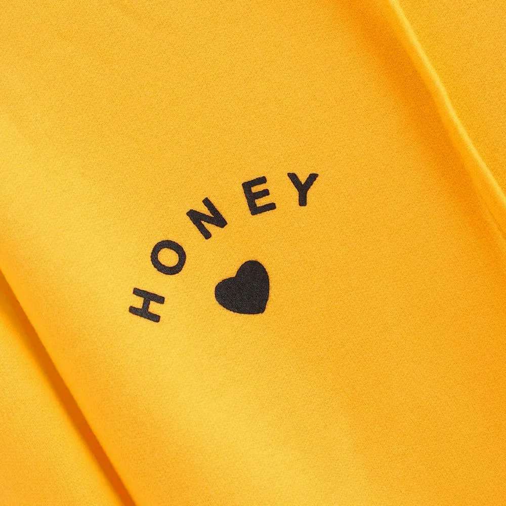 Женская толстовка с капюшоном и длинными рукавами пуловер надписью Honey топы