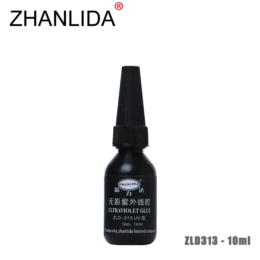 ZHANLIDA 313 10ML Ultraviolet UV Glue Acrylic Plastic Crafts Shadowless Transparent Glue Multi Purpose Adhesive