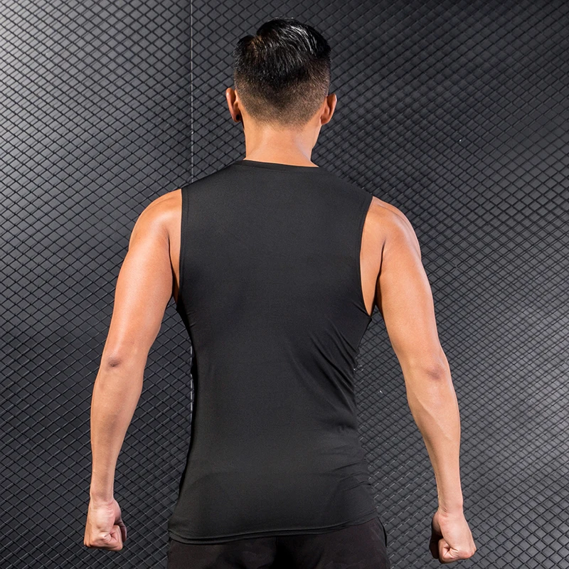 FANNAI Running Vest Dry Fit Training Workout Gym Men Shirt Tank Top Fitness Tight Sport Suit Sleeveless Men's T-Shirt Crossfit