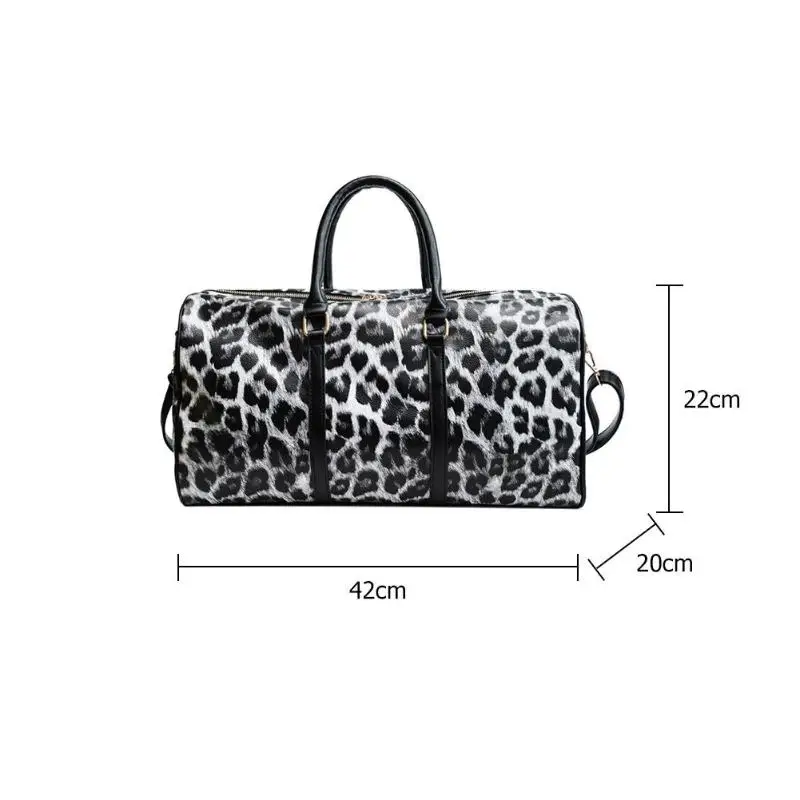 Модная женская сумка на ремне, Большая вместительная леопардовая сумка через плечо, Дорожные Сумки из искусственной кожи, сумка-мессенджер на выходные