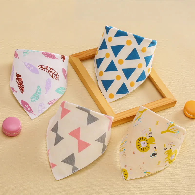 

Printing Geometry Stars Baby Bids Baby Cartoon Towel Scarf Feeding Bibs Burp Cloths Bandana Baby Infant Newborn Girls Boys Bibs