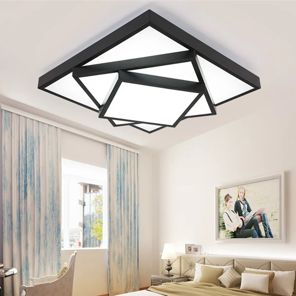 

40X40CM LED Ceiling Light Fixture 220V 24W Kitchen Ceiling Lamp Indoor Lighting Dimmable Home Living Room Bedroom Decoration