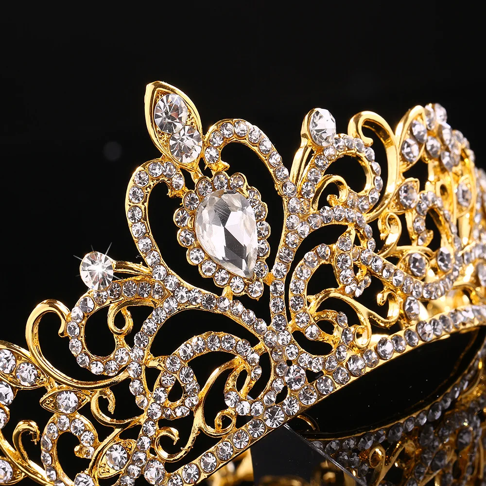 Bridal headwear Wedding Tiaras Bridal Hair Accessories Kids Crown for Cake Topper