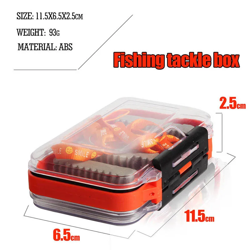 

Outdoor Fishing Professional Fishing Box Plastic Waterproof Fly Fishing Double-sided Transparent Seam Foam FLY BOX Fishing Box