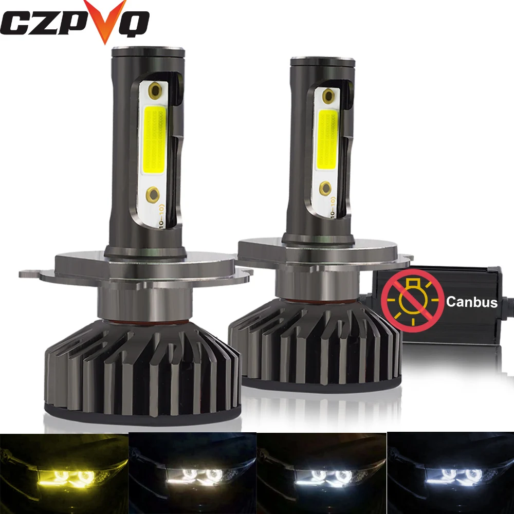 

CZPVQ Mini Size Canbus H4 H7 H11 H1 LED 9005 9006 880 881 H3 HB3 HB4 H27 Car Headlight 3000K 4300K 6500K 8000K Auto Fog Light