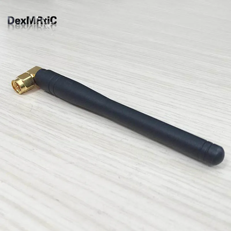 1 шт. 3G GSM антенна WiFi 3dBi SMA разъем под прямым углом 850/900/1800/1900/2100 МГц 105 мм длиной