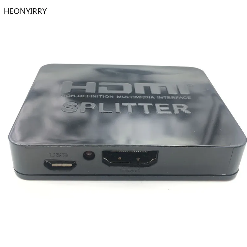 

HDMI 1 in 2 out 1080p 4K 1x2 HDCP Stripper 3D Splitter Power Signal Amplifier