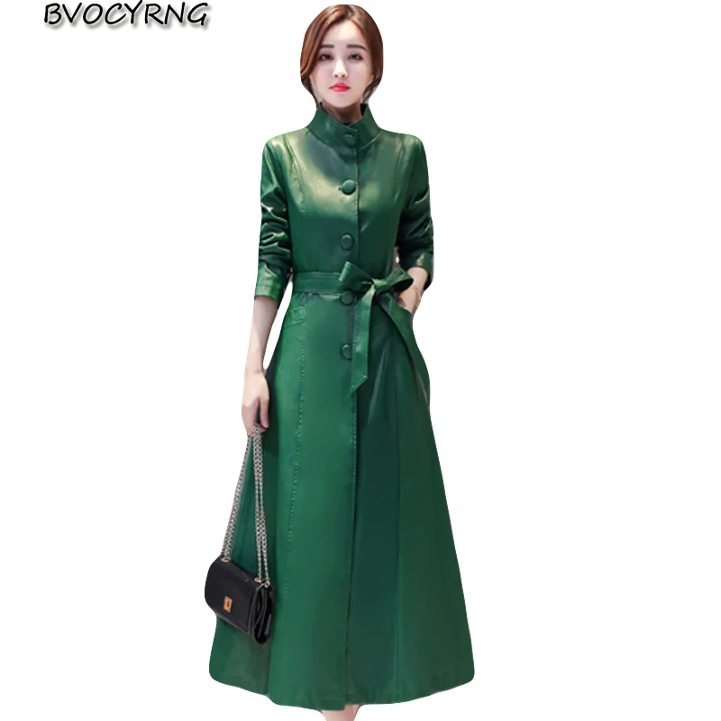 Fashion Faux Leather Coat Women Short Turn down Collar Pu