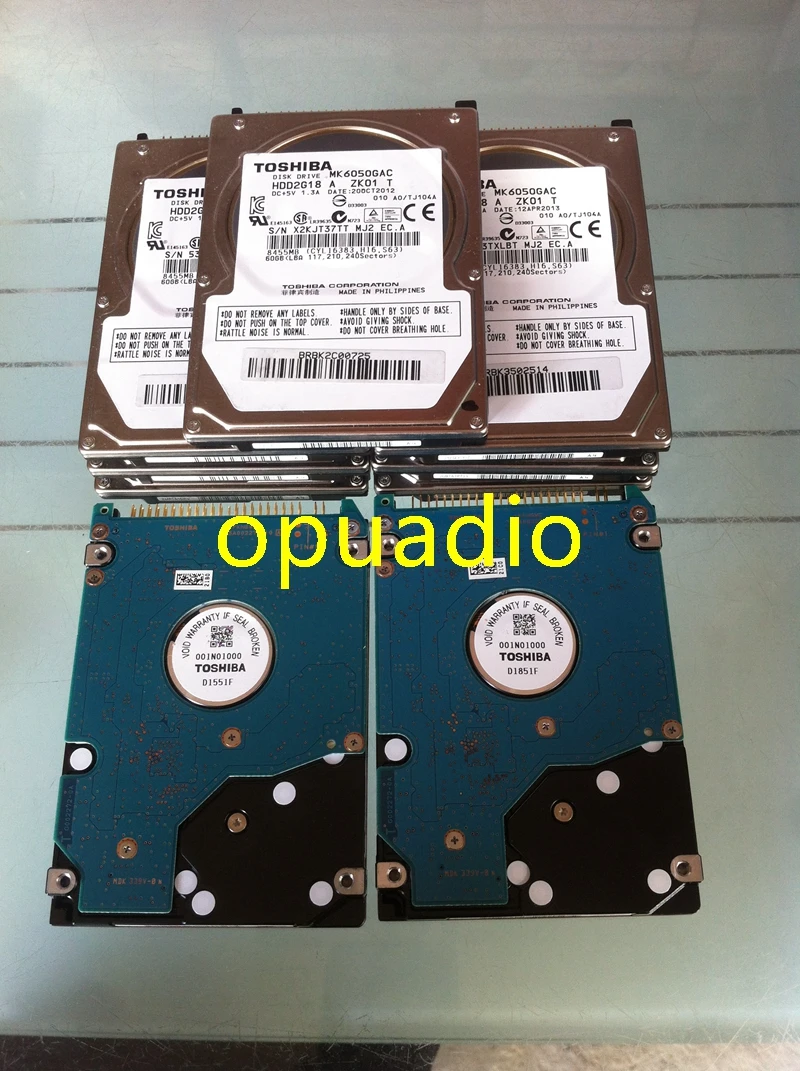 Оригинальный диск MK6050GAC MK6050GACE ZK01 DC + 5 В 1.3A 60 Гб для Audi Mercedes BMW CIC радио жёсткий