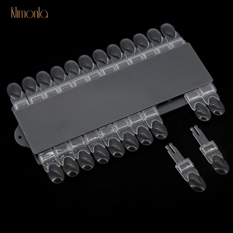 

New Detachable Plastic Nail Art Painting Color Card Transparent Nail Display Showing Shelf Practice Board Manicure Tools