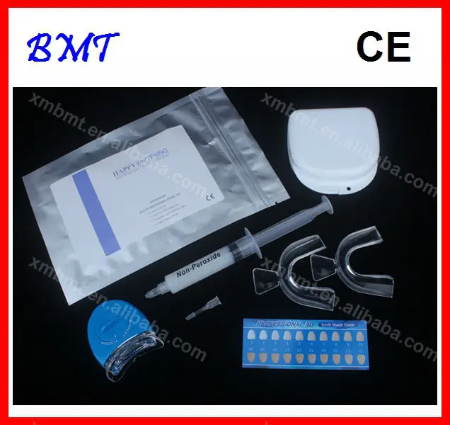 

2 sets/lot Home Use Teeth Whitening Kit Care Oral Tooth Whitener Bleaching White with Non Peroxide Gel