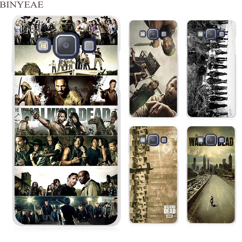 

BINYEAE the Walking Dead Clear Transparent Cell Phone Case Cover for Samsung Galaxy A3 A5 A7 A8 A9 2016 2017