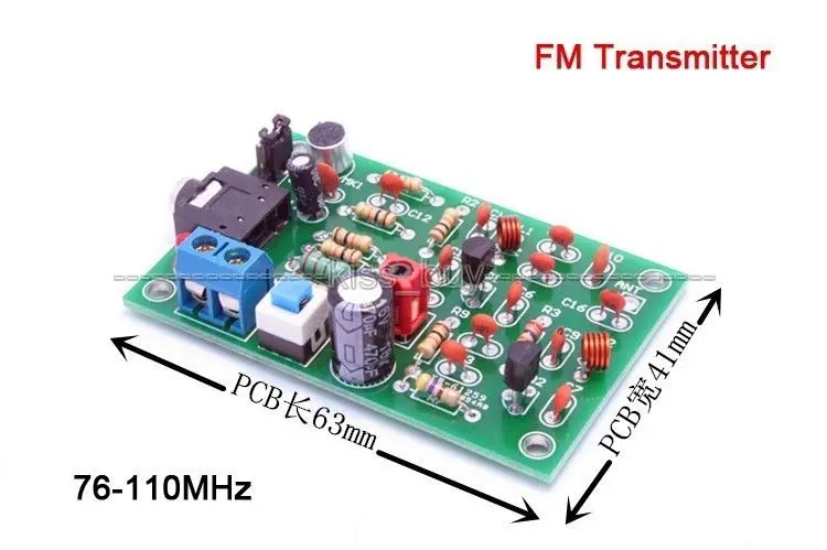 

76-110MHz FM Transmitter DIY MP3 repeater Audio Wireless Transmitter Module