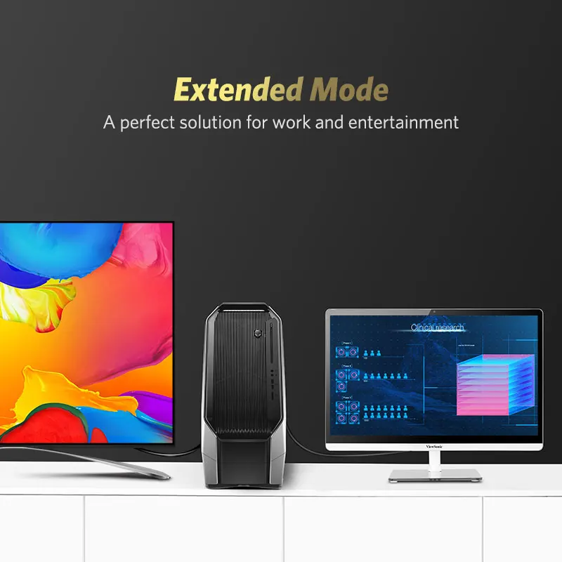Кабель переходник Ugreen DVI VGA 1080P 24 + 5 Male Dual Link для монитора ноутбука VGA|video cable|vga maledvi