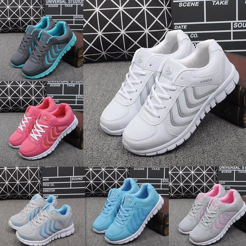 

Kezer Explosion Models Special Autumn Running Breathable Mesh Ladies Sports Shoes Ultra Light Women's White Shoes