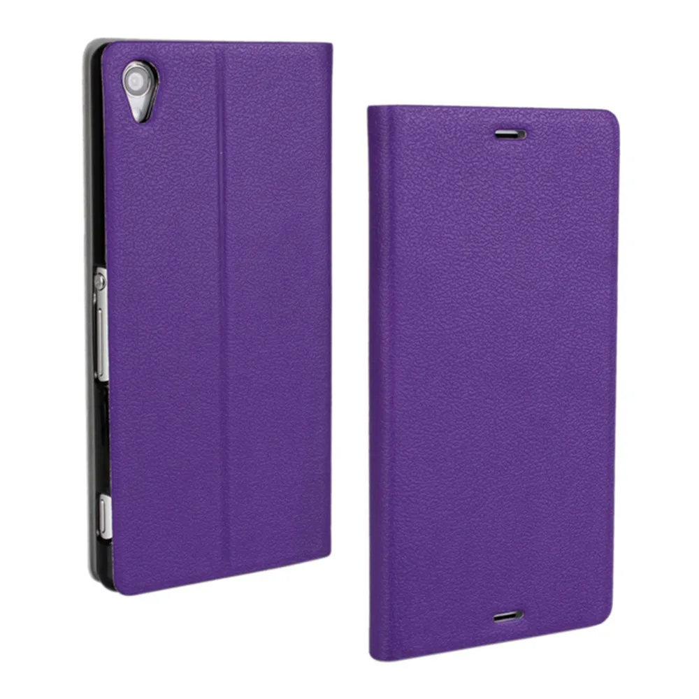 

szHAIyu High Quality Luxury Ultra Slim Cases For Sony Xperia Z3 Leather Cover Flip With Stand Function