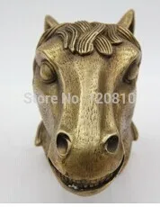 

Chinese Bronze Copper Ware Collection Art Yuanmingyuan Horse Head Statue Royal T005