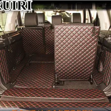Хорошие коврики! Специальные автомобильные коврики на багажник для Land Rover Дискавери 4-2010 7 мест водонепроницаемый грузовой лайнер загрузки ковры