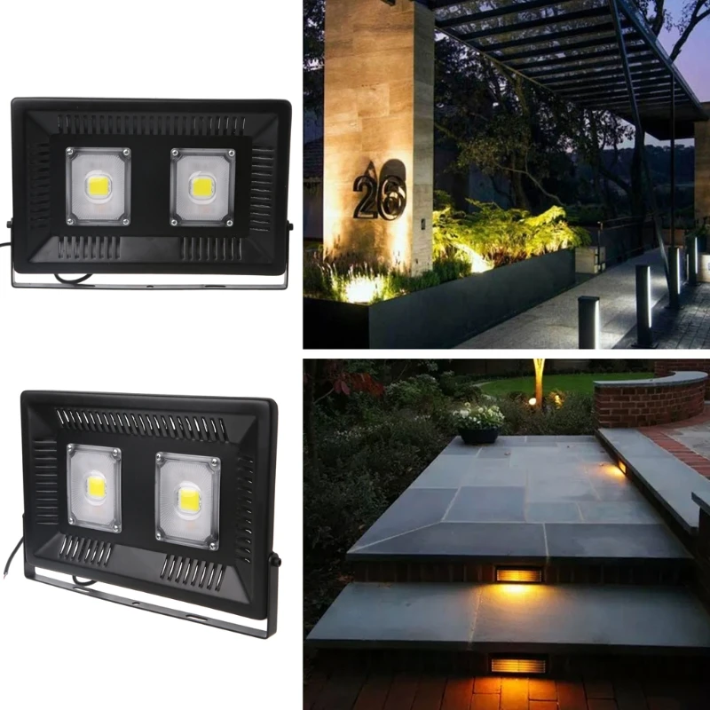 

YAM Waterproof 100W LED Flood Light COB Daylight Security Light Outdoor Spotlight High-Performance