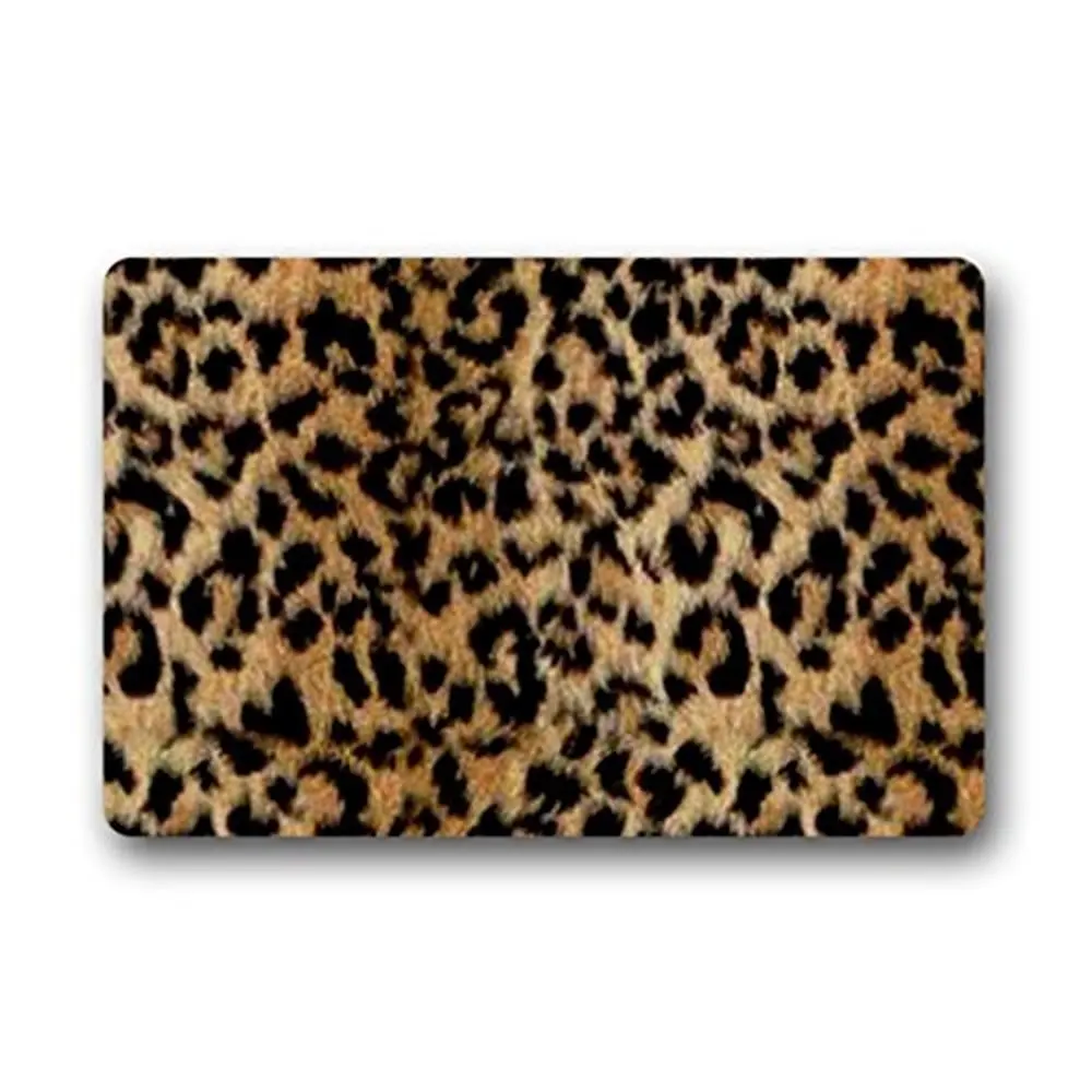 

Memory Home Leopard Print Outdoor Indoor Non-woven Fabric Non-Slip Front Door Entrance Doormat Decor Rug Carpets