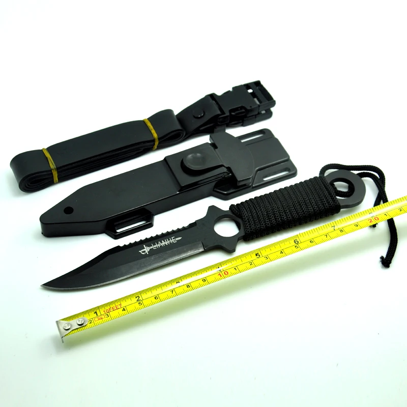 Купить 1 xhaller Леггинсы для женщин Парашютисты Ножи Нержавеющая nbsp;сталь Дайвинг прямой Ножи Открытый выживания Отдых на природе карманный Ножи Такти...