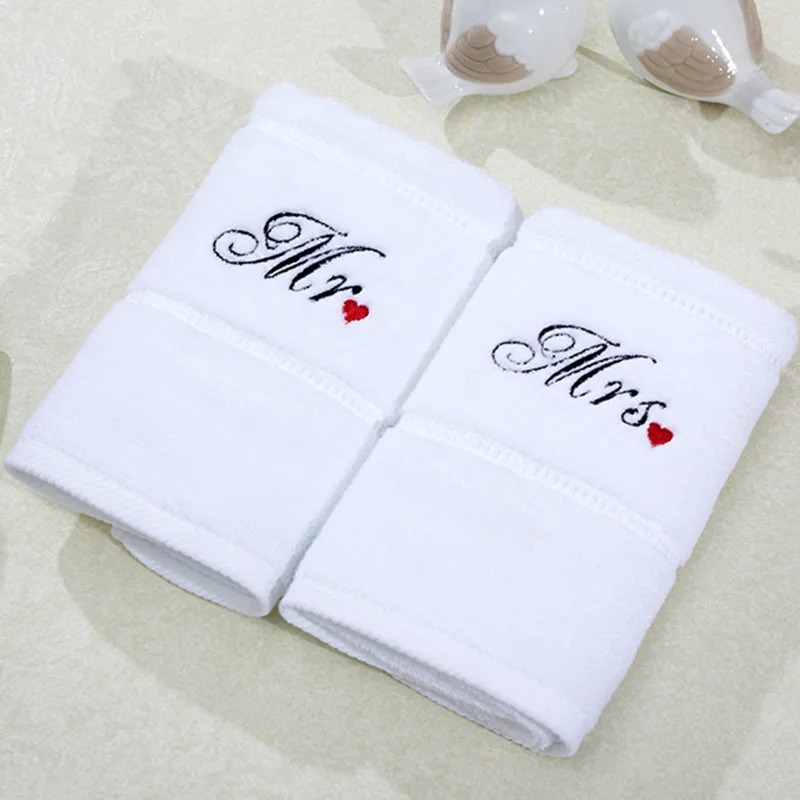 

2pc 110g 34*76cm Cotton Hand Face Towel Absorbent Wedding Present Valentine's Day Gift Home Bathroom Hotel Sauna Wash Cloth T16A