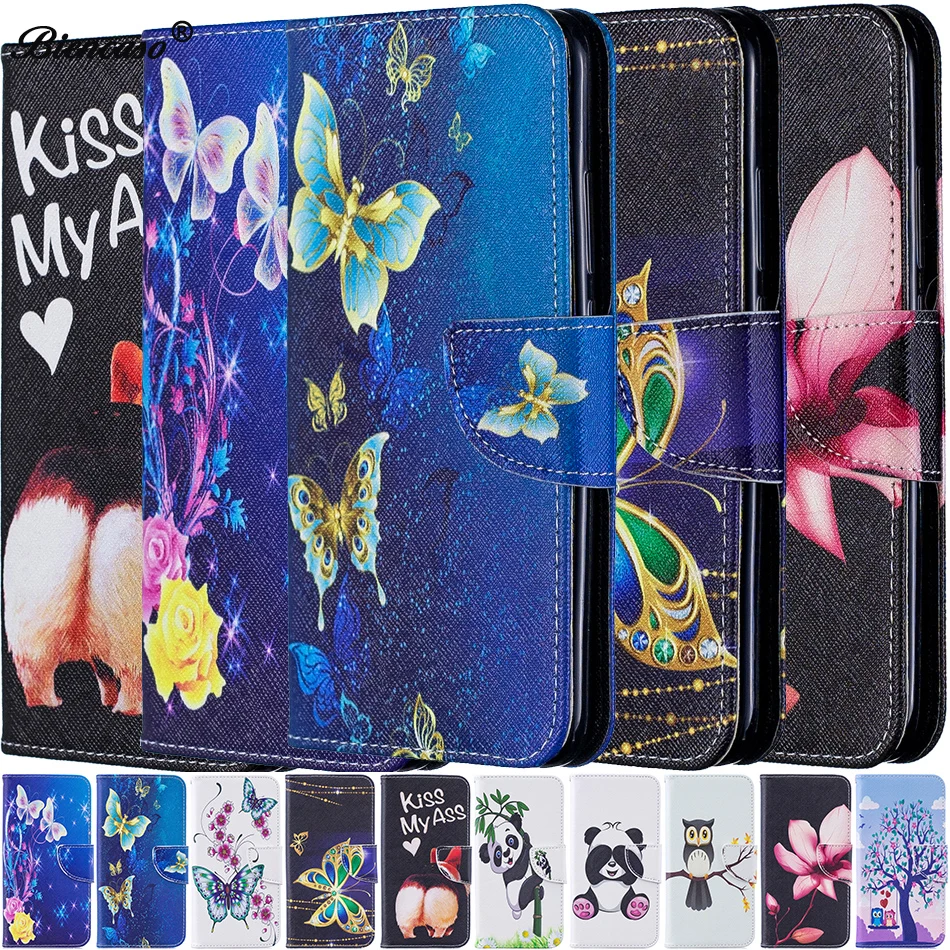 

Butterfly Leather Phone Case For LG Stylo 4 Case Flip Wallet Cover For LG K8 2017 Coque For Fundas LG Q Stylus K10 K11 K30 Cases