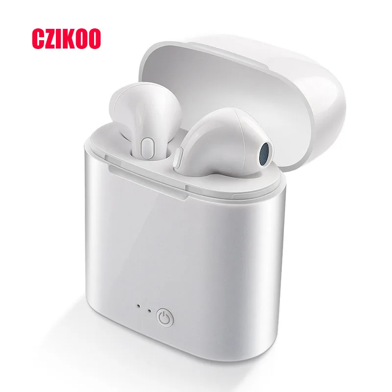 

i7S TWS Mini Bluetooth 5.0 Earphones Stereo Bass Wireless Headset PK i10 i12 i20 i13 i14 i88 tws Earbuds with Mic Charging Box