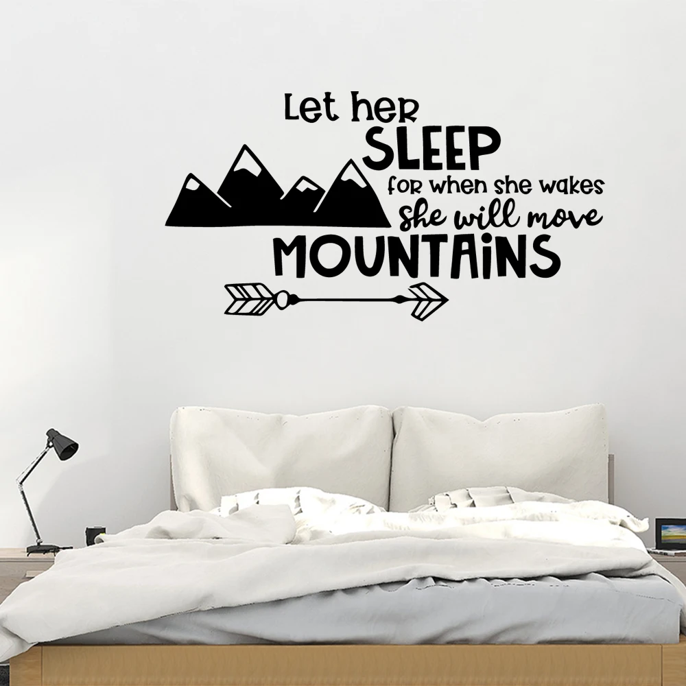 

Beauty Mountains Quote Wall Sticker Vinyl Art Home Decor For Living Room Kids Room Decoration Decal Stickers Murals