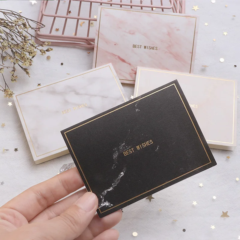 

Marble Style Fashion Greeting Card Wedding Birthday Party Invitation Cards Festival Thank You Cards