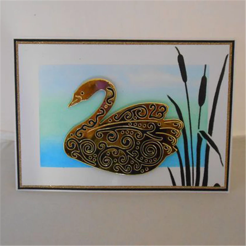 

Naifumodo Animal Swan Metal Dies Cutting Dies Scrapbooking New for 2019 Craft Dies Embossing Swan Dies Cuts Card Making Stencils