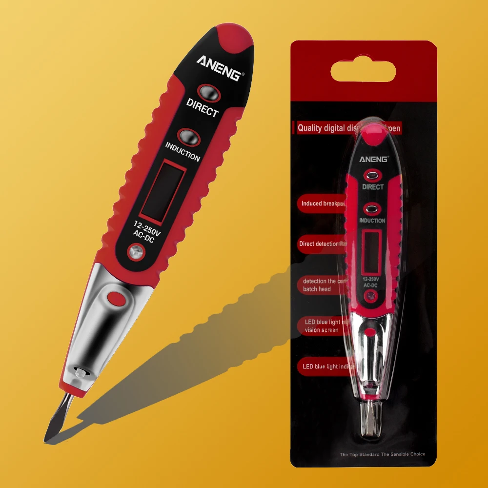 

ANENG VD700 Display Electrical Test Pen Multifunctional AC/DC Voltage Tester Pencil LCD Display Digital Voltage Detector Meter