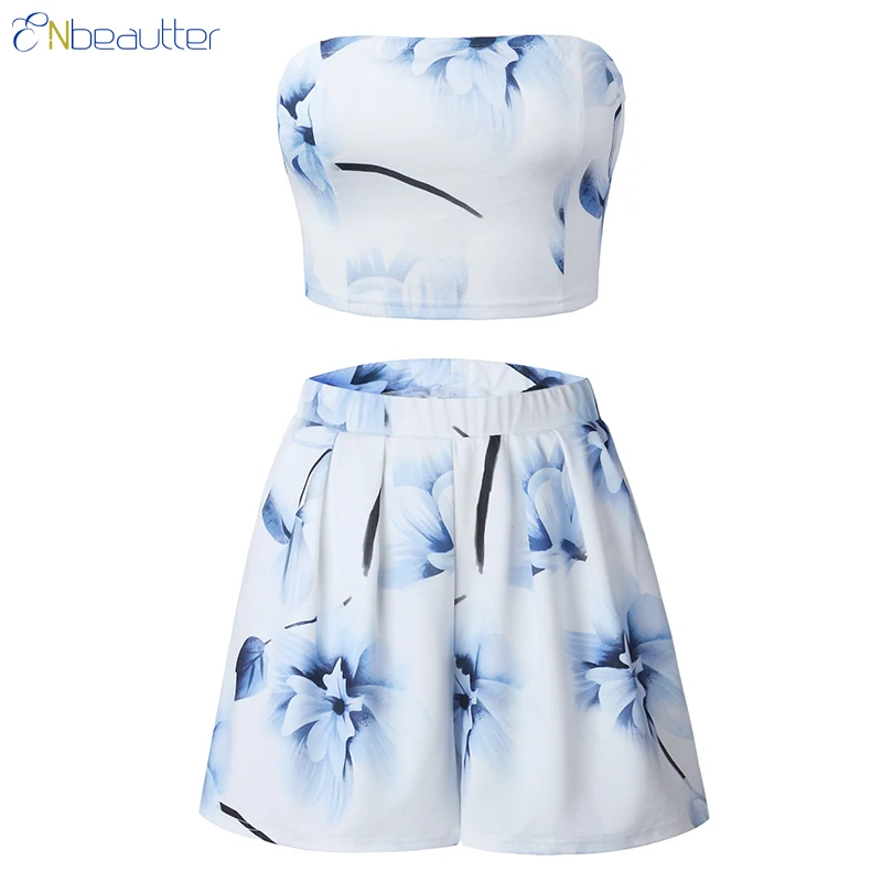 ENbeautter Stomacher Strapless Two Piece Set Women...