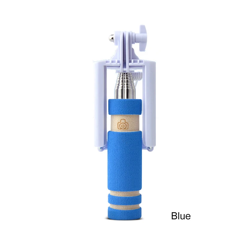 Милая Выдвижная телескопическая палка монопод камера держатель телефона стенд практичный feature вечерние реквизит фотокабинки камера s - Цвет: Blue