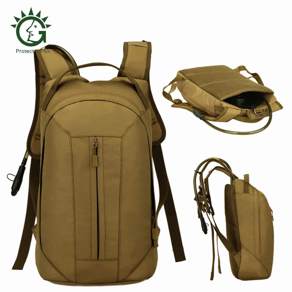 

Protector Plus Water Resistant Outdoor Tactical Backpack Shoulders Bag with 2.5L Hydration Bag Sport Bags For Outdoor Activities