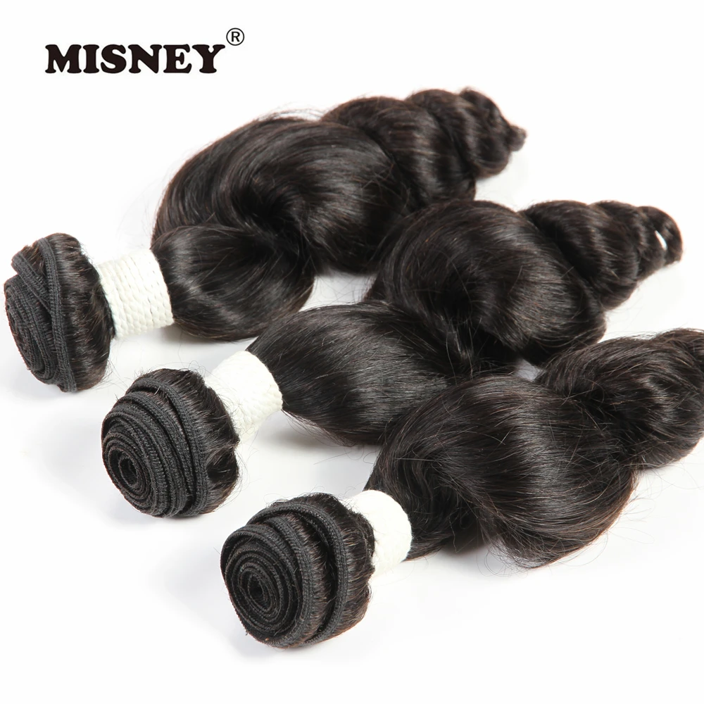 

Brazilian Non Remy Hair Loose Wave 3pack Bundle 100% Human Hair Extensions Healthy Natural Hair Weaving
