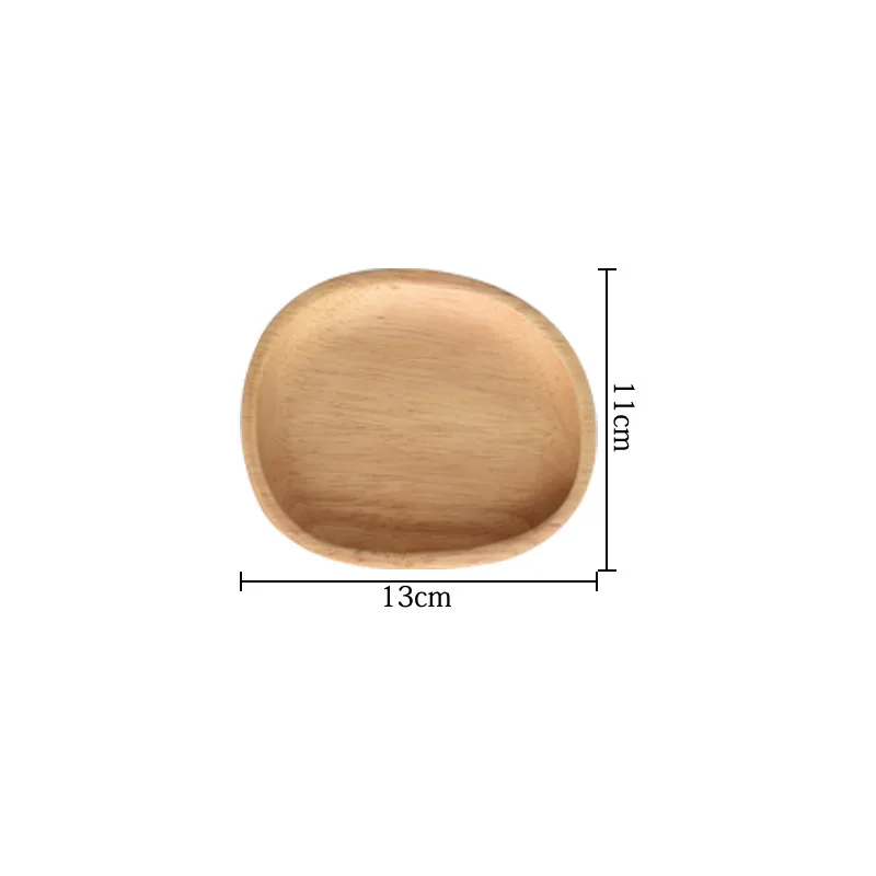 Твердая древесина завтраки закуски сухофрукты чайные Тарелки и блюда деревянная посуда наборы кухонных принадлежностей - Цвет: B1