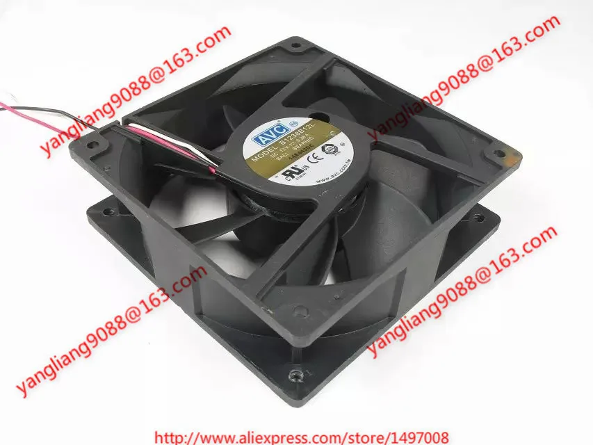 

Free Shipping For AVC B1238B12L DC 12V 0.26A 3-wire 120mm 120X120X38mm Server Square Cooling fan