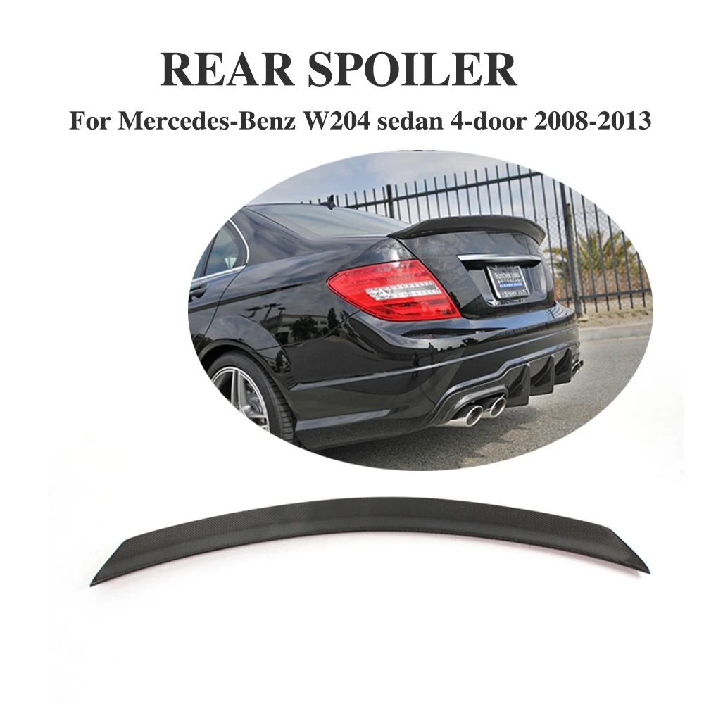Для заднего багажника W204 из углеродного волокна спойлер для крыло Mercedes Benz C Class C180