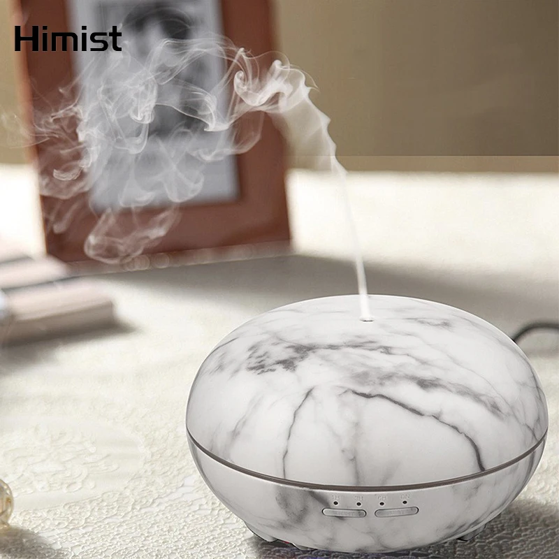 

300ml Aromatherapy Humidifier Marble Grain Essential Oil Diffuser 7 Color Changing LED Aroma Lamp Electric Air Diffuser For Home