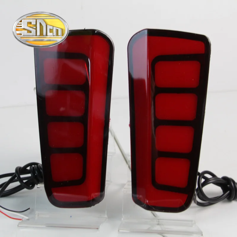 For Toyota Vellfire ALPHARD Multi-function LED Rear Fog Lamp Bumper Light Auto Brake Light Turn Signal Reflector - Цвет: Red