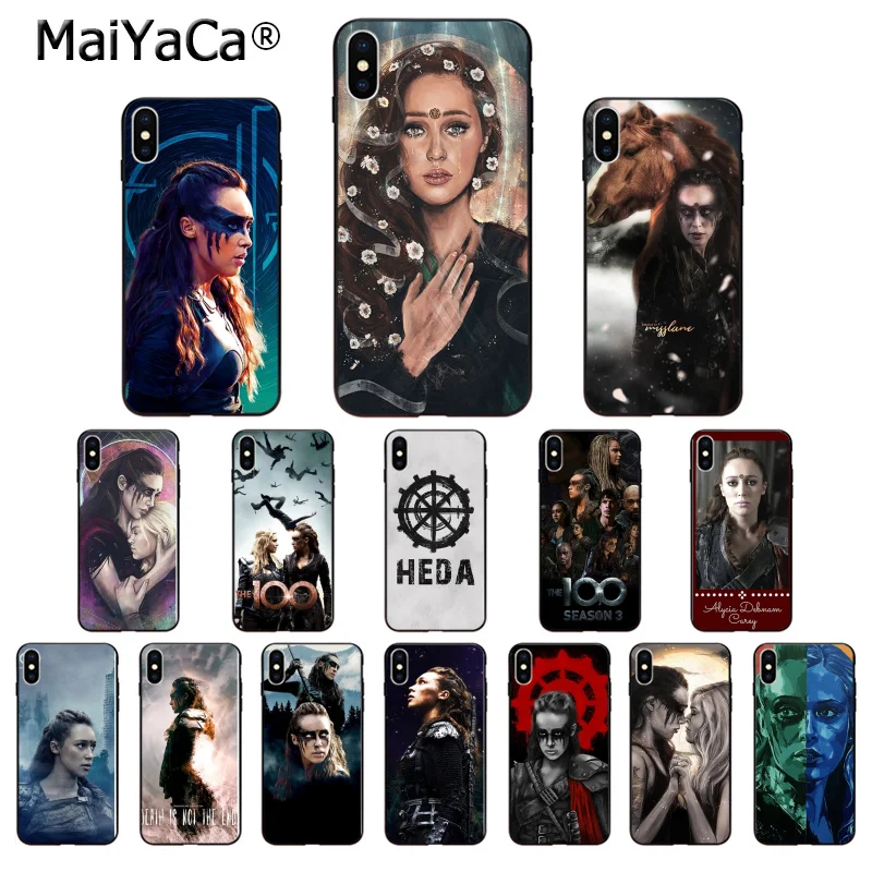 

MaiYaCa Heda Lexa The 100 TV Show TPU Soft black Phone Case Cover Shell for iPhone 6S 6plus 7 7plus 8 8Plus X Xs MAX 5 5S XR