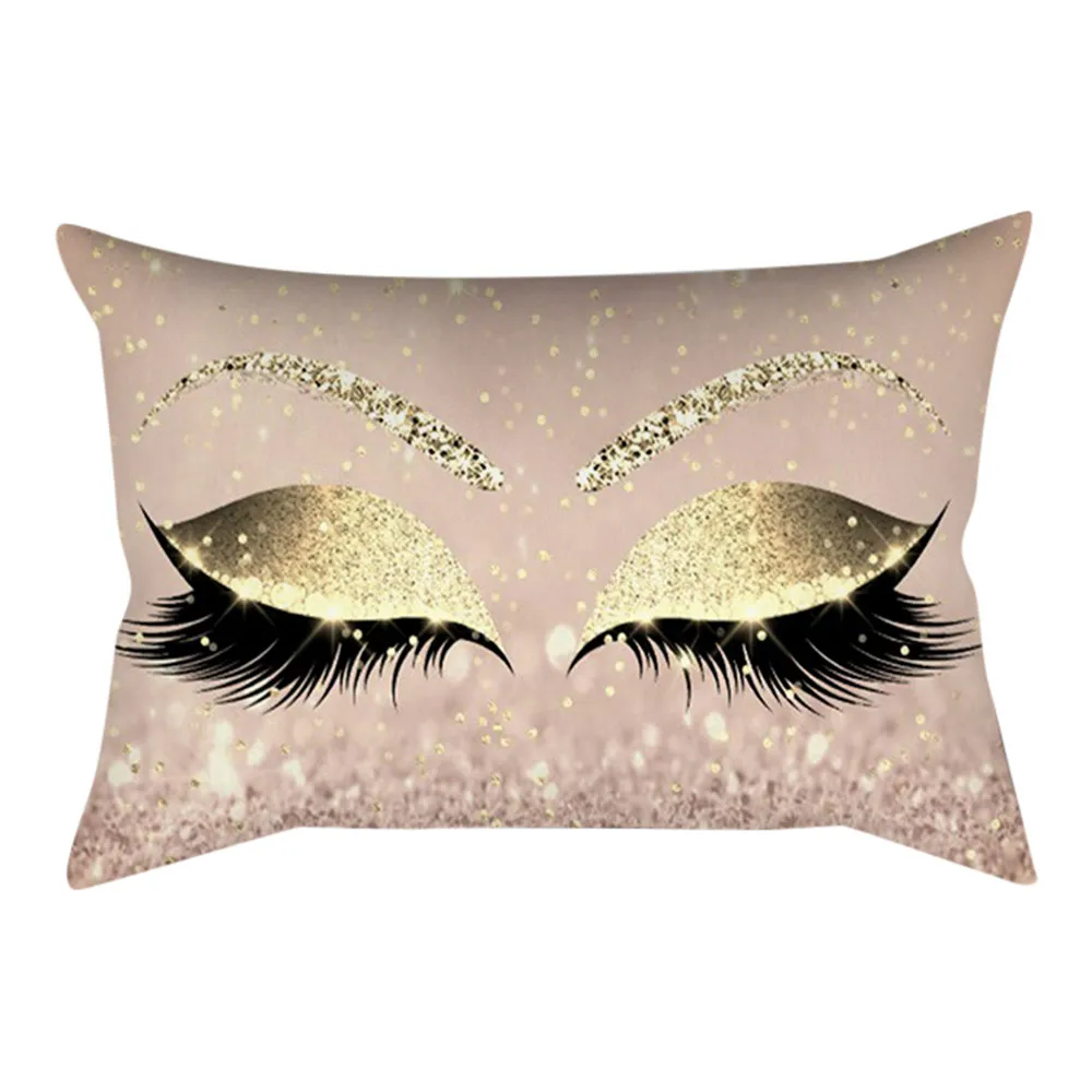 

Eyelash Out Soft Velvet Cushion Cover 30x50cm Marble Pillow Cases decorative cushions for sofa Home Hotel Pillow Cover C30228