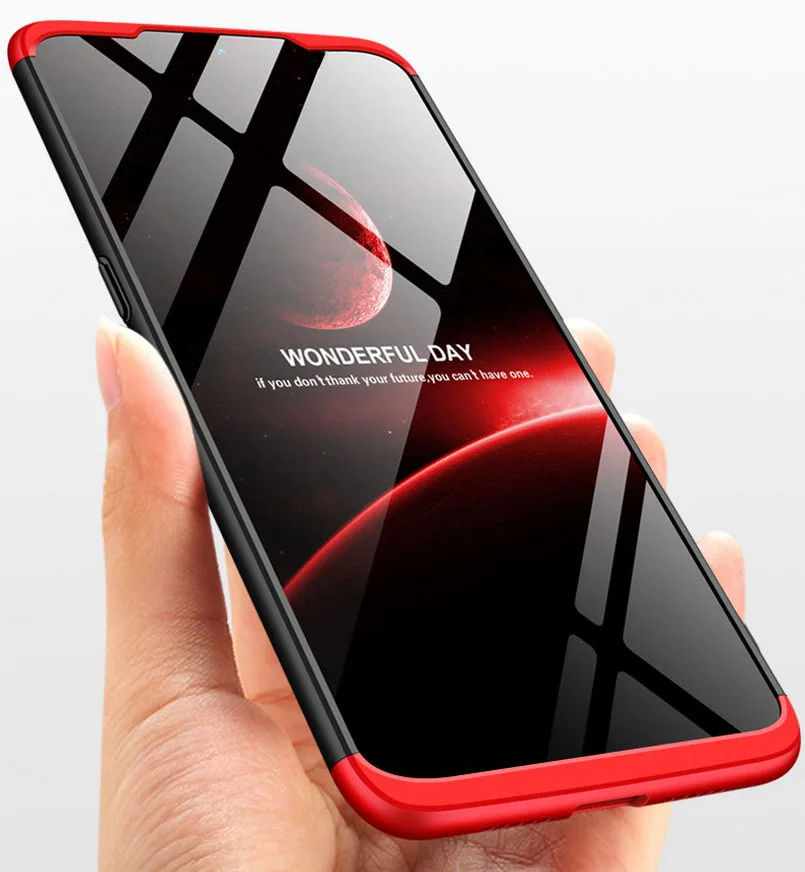 3-in-1 full Protective Case For OPPO Realme 3 Case Full Body case Back Cover For OPPO Realme3 Fundas